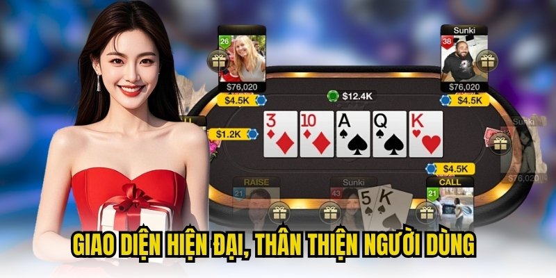 Giao diện hiện đại, thân thiện người dùng